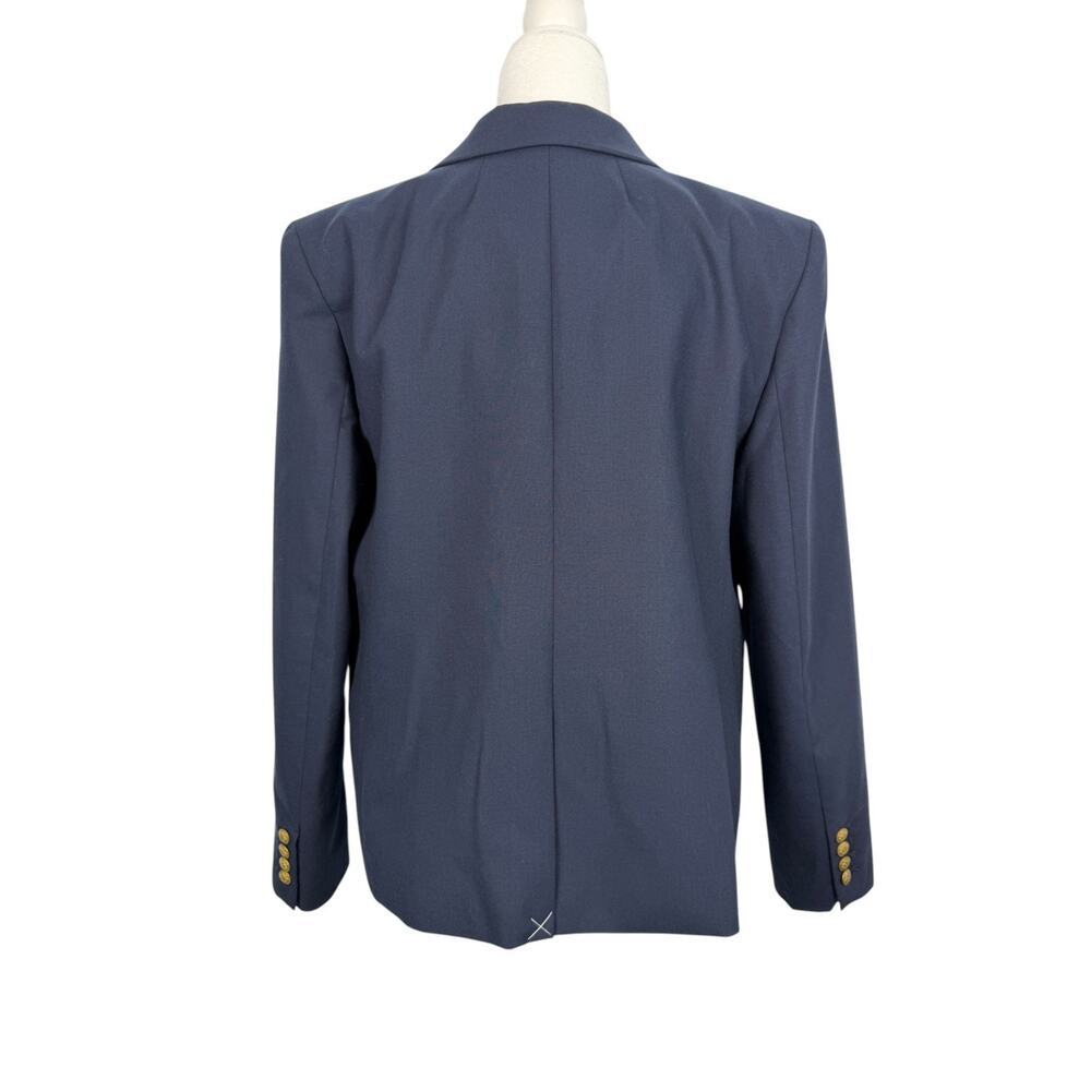 J CREW NWT Ecole Blazer Jacket Womens Navy Blue 14 Nova Fides Wool Blend CA806 - Picture 4 of 16